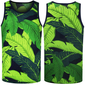 Débardeur de sport personnalisé à séchage rapide pour hommes Chemise de gymnastique tricotée respirante avec impression de logo Gilet sans manches dans un style sportif - Product Image 3