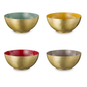 Cuenco para servir alimentos de Metal multicolor, cuencos redondos decorativos de Mesa para el hogar y el uso de vajilla de mesa de Hotel - Product Image 1