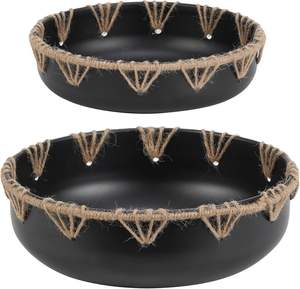 Tazón de fundición de aluminio contemporáneo con borde texturizado distintivo Decoración del hogar única y elegante decoración del hogar tazón perfecto - Product Image 6