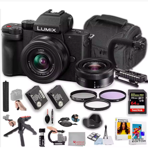 Vendedor verificado rápido para cámara sin espejo G100D con lentes de 12-32 mm f/3.5-5.6 y kit básico (Negro) - Product Image 1