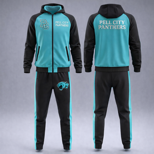 Combinaisons de sport personnalisées imprimées pour les cheerleaders, fermeture éclair, tenue de danse sublimée, vêtements d'entraînement d'équipe, ensemble de survêtement - Product Image 3