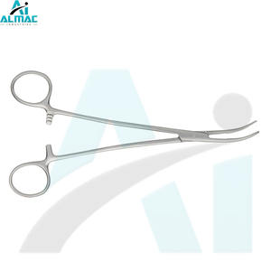 Pinzas curvas de arteria quirúrgica manual ALMAC para sujeción de vasos sanguíneos en cirugía general y entornos médicos de emergencia - Product Image 3