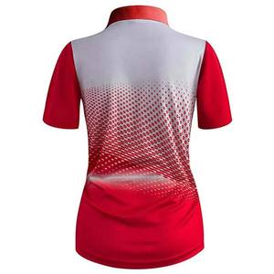 Top Trending superventas Blanco/rojo Polo camisetas para mujer Casual al aire libre moda personalizada Logo Polo camisetas para la venta - Product Image 4