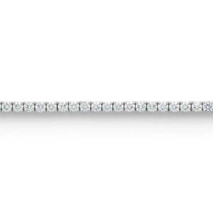 Bracelet and <b>Bangle</b> <b>Set</b> 3.50 Ct Round Cut Moissanite Tennis in White Gold - Product Image 3