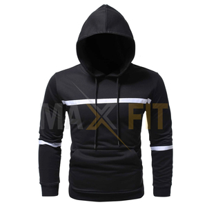 เสื้อผ้าผู้ชายระบายอากาศสีทึบชุดใส่ด้านนอกคุณภาพสูงของผู้ชายเสื้อฮู้ดโอเวอร์ไซส์จากบริษัท Maxfit - Product Image 1