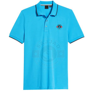 Polo personnalisé en coton et Polyester pour homme, T-Shirt de bonne qualité, fabriqué au Pakistan, à séchage rapide - Product Image 4