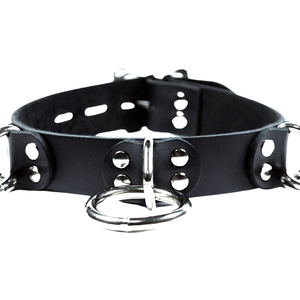 Collar de Cuero con Anillo en D Estrecho de Tres Cuartos de Pulgada, Ajustable, Acolchado, Premium, Hecho a Mano - Product Image 6