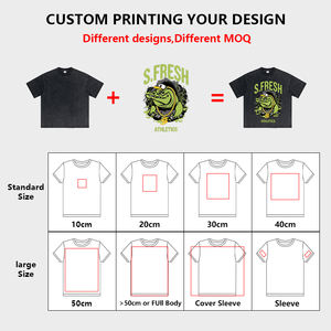 Venta al por mayor lavado con ácido peso pesado camiseta en blanco camiseta de gran tamaño lavado pesado algodón camiseta de gran tamaño Vintage camiseta para hombres - Product Image 6