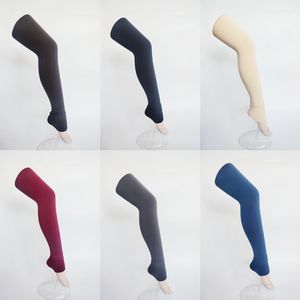 गर्म बिक्री महिलाओं के थर्मल फ्लेक्स लेगिंग पेंटीहोज/टाइट्स सर्दियों गर्म महिलाओं ठोस गर्म बुना हुआ मोटी कदम पैर - Product Image 3