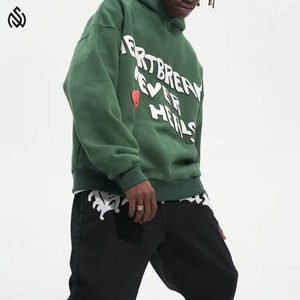 Stylish Fashionable <b>Pullover</b> <b>Men</b> Puff Print Hoodies Lightweight Latest Design <b>Men</b> Puff Print Hoodies <b>For</b> Adult - Product Image 4