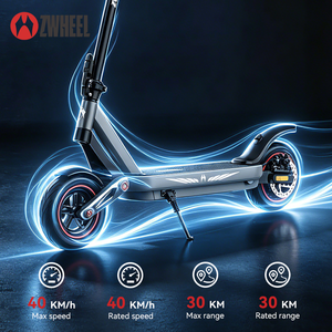 Almacén en EE. UU. - Scooter Eléctrico Plegable de Largo Alcance para Adultos, con Batería de Litio de 36V 10Ah, Resistente al Agua, Controlado por Aplicación, 40KM/H - Product Image 5