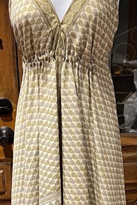 ชุดเดรสคอวีเว้าลึกพิมพ์ลายสำหรับผู้หญิงชุดเดรสยาวเปิดหลังเข้ารูปมีสไตล์ใหม่ฤดูร้อน - Product Image 2