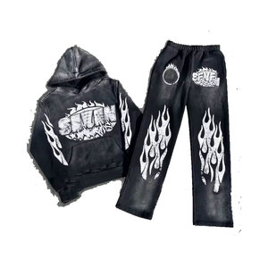 ใหม่ชุดวอร์มพิมพ์ลายน้ำหนักสีพื้นสไตล์ pakistan - Product Image 1