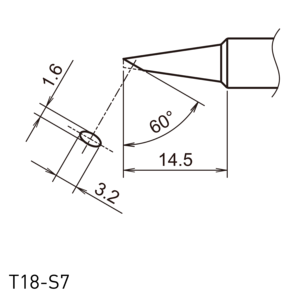 Embouts de fer à souder Hakko T18-S7 - Product Image 1