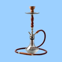 Ensemble de chicha haut de gamme en verre et métal de qualité supérieure, plaqué or, multi-calibre, écologique, avec logo personnalisable