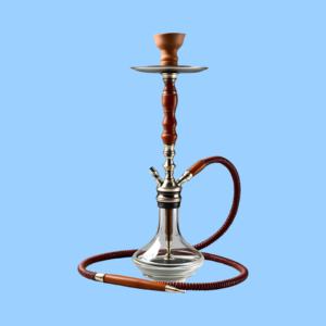 Mejor calidad de acero inoxidable y madera de gran calibre chapado en oro Premium Vial Hookah Set - Product Image 4