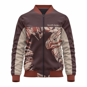 Vestes Letterman personnalisées brodées sur mesure avec accessoire de saison d'hiver à col montant - Product Image 1