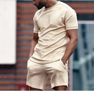 Nuevos conjuntos de pantalones cortos para hombre, camiseta de manga corta, pantalones cortos, conjuntos de chándal masculino sólido, ropa para hombre, conjuntos de 2 piezas - Product Image 2