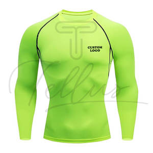 Camisetas de Compresión Deportivas para Hombre, Secado Rápido, Spandex/Poliéster, Impresión Digital Personalizable, Camisetas de Entrenamiento - Product Image 1