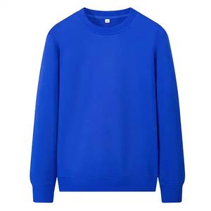 Sudadera de cuello redondo de gran tamaño Unisex para hombre, Jersey personalizado, hombros caídos a granel, talla XS, tela de lana lisa, suministro a granel al por mayor - Product Image 1