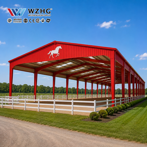 Structure de bâtiment d'arène équestre en acier conçue sur mesure avec une grande portée pour l'équitation professionnelle - Product Image 1