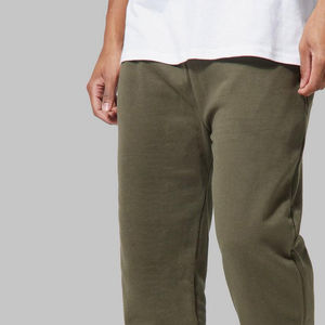 Pantalones Joggers Extra Grandes Personalizados para Hombre, Pantalones Deportivos de Felpa Térmica de Algodón Grueso de Alta Calidad, Lavado Oscuro Informal con Decoración de Encaje - Product Image 5