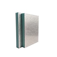 Panneau de mousse bleu 20mm Alu des deux côtés. Feuille PIR Climatisation Panneaux de conduits pré-isolés Système de CVC d'isolation thermique