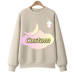 Sudadera de gran tamaño personalizada de algodón 100% para hombre, jersey de cuello redondo, letra bordada, alta calidad para la temporada de primavera - Product Image 3