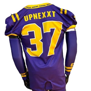 Maillot de football américain maillot de fan sublimation parent matériel broderie sergé grande taille support personnalisé Pakistan produits réels - Product Image 1