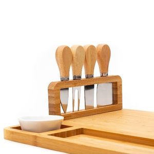 Juego de tablas de queso y cuchillos pequeños de madera de primera calidad, juego de platos y bandejas de queso para el hogar a bajo precio - Product Image 3
