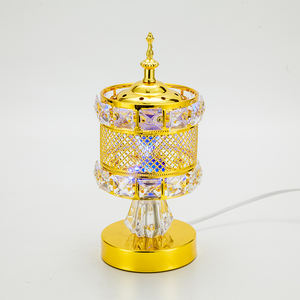 Latest Design Incense <b>Burner</b> Luxury Portable Metal Incense <b>Burner</b> Arabic Bukhoor Golden Incense Holder - Product Image 6