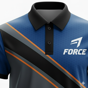 เสื้อสำหรับผู้ชายกันรอยยับแห้งเร็วระบายอากาศได้ดีพิมพ์ลายสปอร์ตทำจากโพลีเอสเตอร์100% ตามสั่ง - Product Image 5