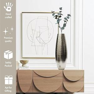 Meilleure vente Vase à fleurs en fer côtier Vase en métal de table pour la maison et les occasions de mariage et de Pâques - Product Image 5