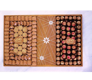 Bandeja rectangular para servir Chocolate, bandeja de madera de alta calidad para Ramadán, hecha en VietNam - Product Image 1