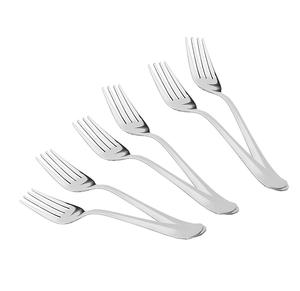 Fourchette en acier inoxydable 304 poli, pour servir des fruits, fabrication artisanale, fourchette en métal pour desserts, logo personnalisé - Product Image 1