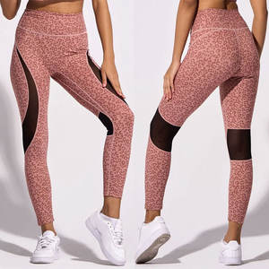 กางเกงโยคะเอวสูงสำหรับผู้หญิงกางเกงเลกกิ้งผ้ายืดสีพื้นแผ่นพลอยเทียมสำหรับวิ่งออกกำลังกายในโรงยิม - Product Image 2