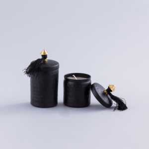 Classic Matt Black Tea <b>Lights</b> in Durable Aluminium Large & <b>Small</b> Sizes - Product Image 1