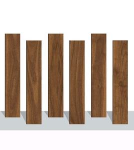 Azulejos de hotel de porcelana esmaltada de alta calidad 20x120 Parquet de madera con acabado mate dinámico para suelos de sala de estar - Product Image 1