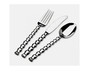 Ensemble de couverts alimentaires de qualité supérieure avec poignée torsadée classique Couverts en argent de forme personnalisée pour le dîner - Product Image 6