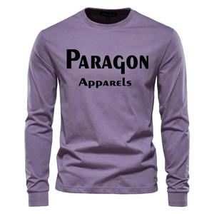 เสื้อยืดคอกลมแขนสั้นสำหรับผู้ชาย, เสื้อยืดคอกลมพิมพ์ลายสีพื้นขนาด180กรัมผ้าคอตตอน100% ลำลอง - Product Image 5