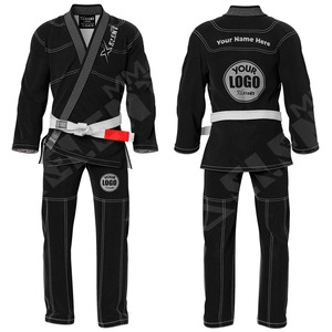 OEM/ODM Custom 100% Cotton Black Jiu Jitsu Martial Arts Gi Uniform Sublimated BJJ Wear Pakistan Latest Design Karate Clothing - Product Image 6