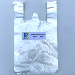 Bolsas de Plástico Desechables Transparentes de HDPE con Logotipo Personalizado OEM, Bolsa para Camisetas, Color Personalizado, Tamaño Personalizado, Asa de Longitud Ajustable, Digital - Product Image 4