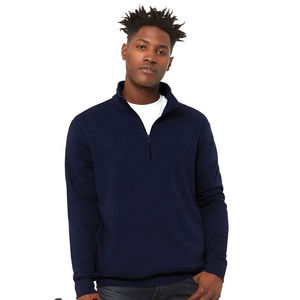 Pull-over en coton à col zippé pour hommes Sweat-shirt avec logo personnalisé Sweat-shirt pour hommes Dernier modèle Sweatshirts unis vierges en vente de gros - Product Image 1