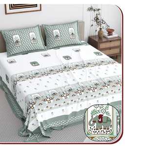 Juego de sábanas de algodón de calidad con estilo, 3 uds., estampado Floral sólido, estilo clásico, cómodo e ideal para regalar - Product Image 1