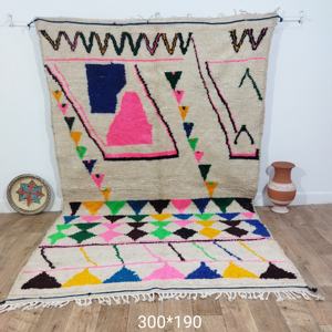 Alfombras de Lana Hechas a Mano Marroquíes, Auténticas Alfombras Bereberes, Lana Natural, Artesanía Artesanal, Tamaño y Colores Personalizables, Alta Calidad - Product Image 3