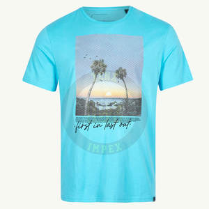 Camiseta gráfica para hombre moda estilo callejero OEM Impresión logotipo personalizado proveedor al por mayor envío rápido - Product Image 1