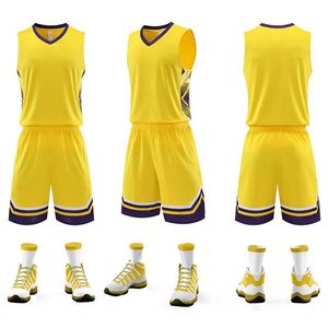 Ensemble d'uniformes de basket-ball pour jeunes sportifs avec sublimation, maillot et short, numéro de logo du constructeur - Product Image 3