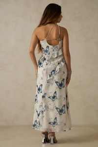 Vestido largo bohemio de un hombro con estampado Floral para mujer, ropa cómoda de verano para luna de miel, vestido de regalo personalizable - Product Image 2