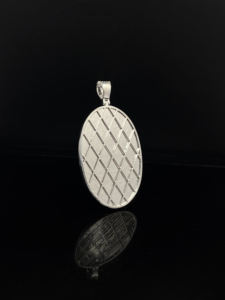 Pendentif unisexe hip-hop en acier inoxydable serti de diamants CZ personnalisés de style bling - Product Image 5