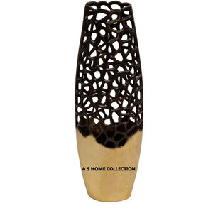 White Color Irregular Shape Flower <b>Vase</b> Home Decorative Modern Look Aluminum Metal for <b>Table</b> & Floor Decoration - Product Image 4